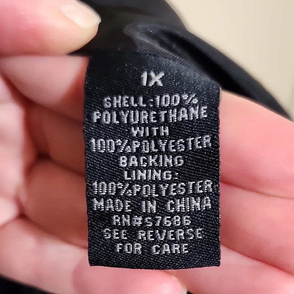 Toxik3 Black Faux Leather Jacket - Picture 7 of 9